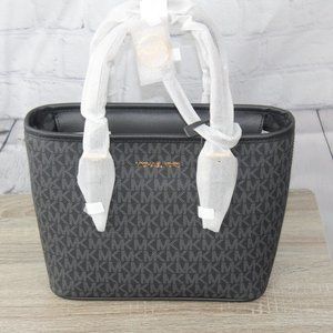 BNWT Authentic Michael Kors Jet Set Travel Extra-Small Logo Top-Zip Tote Bag